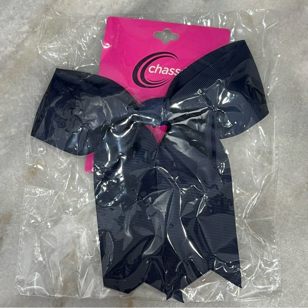 CHASSE Navy Blue Cheerleader Hair Bow